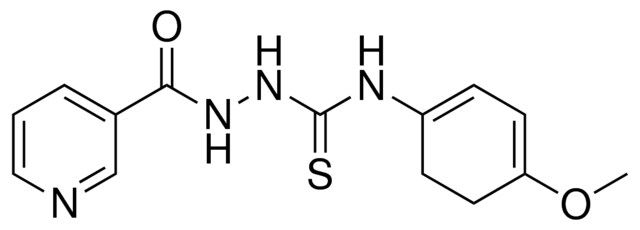 N-(4-METHOXY-1,3-CYCLOHEXADIEN-1-YL)-2-(3-PYRIDINYLCARBONYL)HYDRAZINECARBOTHIOAMIDE