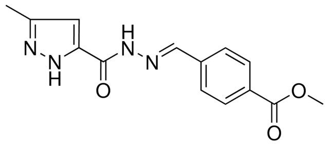 4-((5-METHYL-2H-PYRAZOLE-3-CARBONYL)-HYDRAZONOMETHYL)-BENZOIC ACID METHYL ESTER