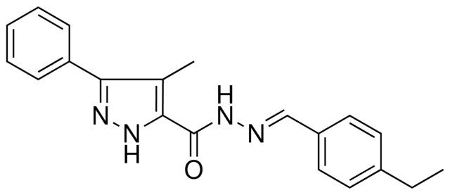 4-METHYL-5-PHENYL-2H-PYRAZOLE-3-CARBOXYLIC ACID (4-ETHYL-BENZYLIDENE)-HYDRAZIDE