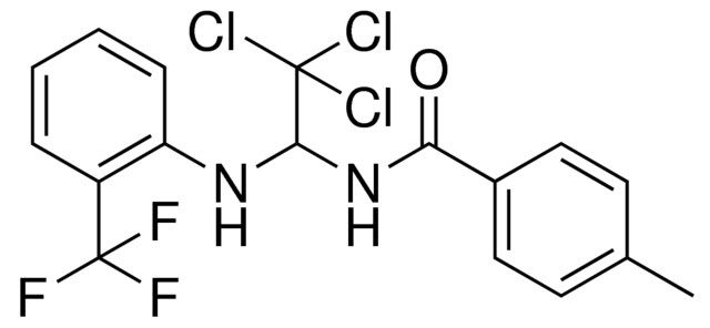 4-METHYL-N-(2,2,2-TRICHLORO-1-(2-TRIFLUOROMETHYL-PHENYLAMINO)-ETHYL)-BENZAMIDE