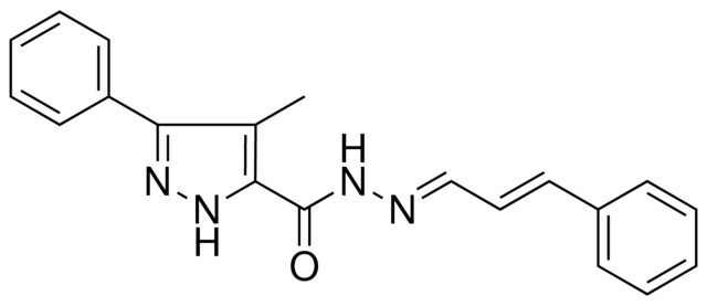 4-METHYL-5-PHENYL-2H-PYRAZOLE-3-CARBOXYLIC ACID (3-PHENYL-ALLYLIDENE)-HYDRAZIDE