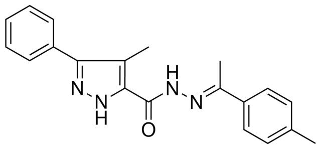 4-METHYL-5-PHENYL-2H-PYRAZOLE-3-CARBOXYLIC ACID (1-P-TOLYL-ETHYLIDENE)-HYDRAZIDE