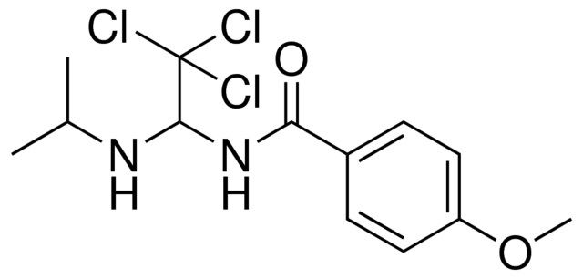 4-METHOXY-N-(2,2,2-TRICHLORO-1-ISOPROPYLAMINO-ETHYL)-BENZAMIDE