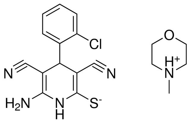 4-ME-MORPHOLIN-4-IUM, 6-AMINO-4-(2-CL-PH)-3,5-DICYANO-1,4-2H-PYRIDINE-2-THIOLATE