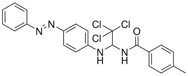 4-METHYL-N-(2,2,2-TRICHLORO-1-(4-PHENYLAZO-PHENYLAMINO)-ETHYL)-BENZAMIDE