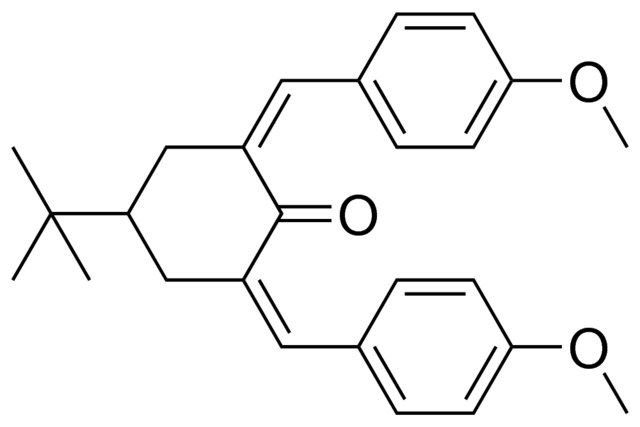 4-TERT-BUTYL-2,6-BIS-(4-METHOXY-BENZYLIDENE)-CYCLOHEXANONE