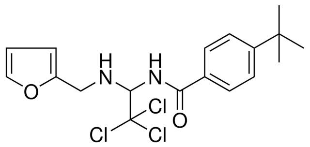 4-TERT-BUTYL-N-(2,2,2-TRICHLORO-1-((FURAN-2-YLMETHYL)-AMINO)-ETHYL)-BENZAMIDE