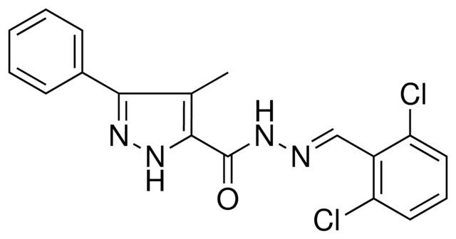 4-ME-5-PHENYL-2H-PYRAZOLE-3-CARBOXYLIC ACID (2,6-DICHLORO-BENZYLIDENE)-HYDRAZIDE