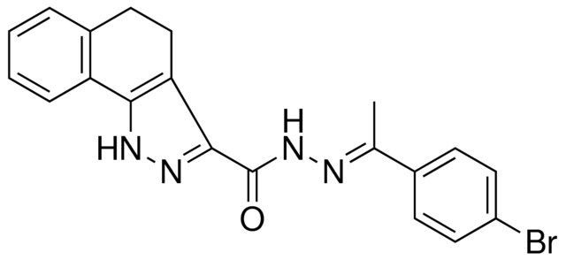 4,5DIHYDRO-1H-BENZO(G)INDAZOLE-3-CARBOXYLIC ACID (1(4-BR-PH)ETHYLIDENE)HYDRAZIDE