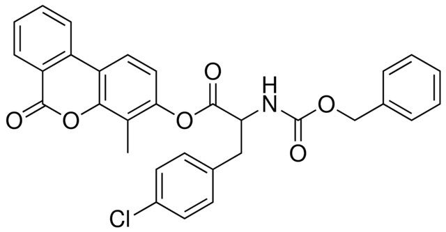 4-METHYL-6-OXO-6H-BENZO[C]CHROMEN-3-YL 2-{[(BENZYLOXY)CARBONYL]AMINO}-3-(4-CHLOROPHENYL)PROPANOATE