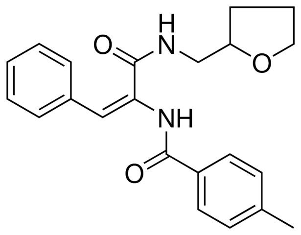 4-ME-N-(2-PHENYL-1-((TETRAHYDRO-FURAN-2-YLMETHYL)-CARBAMOYL)-VINYL)-BENZAMIDE