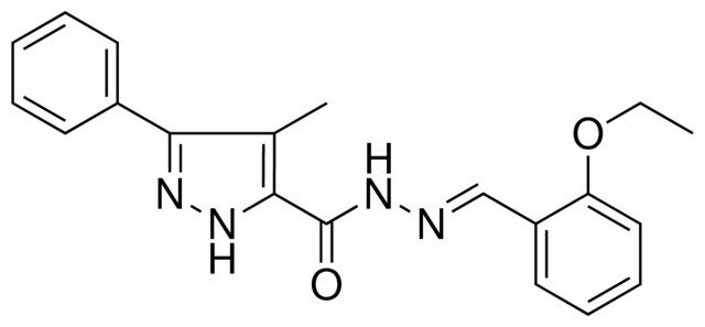 4-METHYL-5-PHENYL-2H-PYRAZOLE-3-CARBOXYLIC ACID (2-ETHOXY-BENZYLIDENE)-HYDRAZIDE