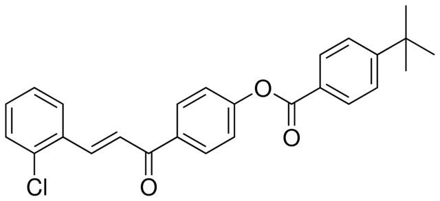 4-TERT-BUTYL-BENZOIC ACID 4-(3-(2-CHLORO-PHENYL)-ACRYLOYL)-PHENYL ESTER