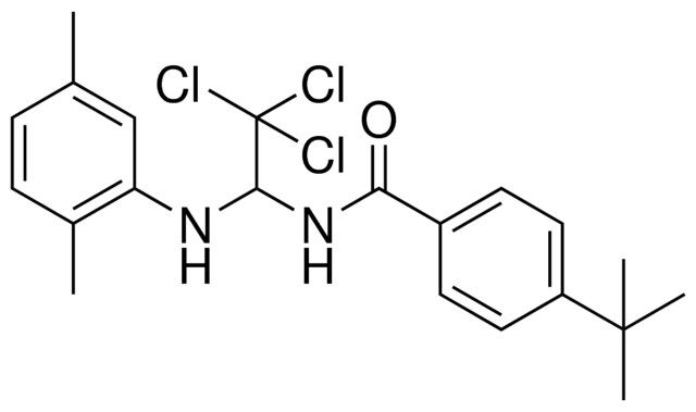 4-TERT-BUTYL-N-(2,2,2-TRICHLORO-1-(2,5-DIMETHYL-PHENYLAMINO)-ETHYL)-BENZAMIDE