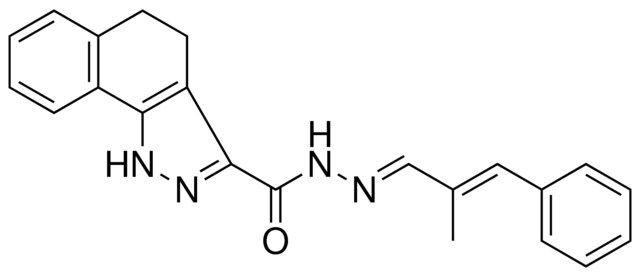 4,5DIHYDRO-1H-BENZO(G)INDAZOLE-3-CARBOXYLIC ACID (2-ME-3-PH-ALLYLIDENE)HYDRAZIDE