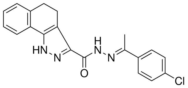 4,5DIHYDRO-1H-BENZO(G)INDAZOLE-3-CARBOXYLIC ACID (1(4-CL-PH)ETHYLIDENE)HYDRAZIDE