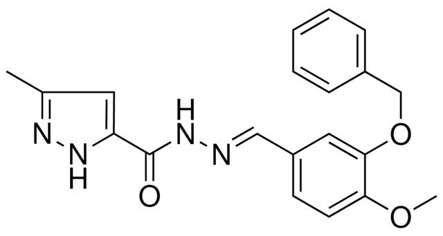 5-ME-2H-PYRAZOLE-3-CARBOXYLIC ACID (3-BENZYLOXY-4-METHOXY-BENZYLIDENE)-HYDRAZIDE