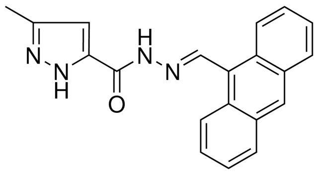 5-METHYL-2H-PYRAZOLE-3-CARBOXYLIC ACID ANTHRACEN-9-YLMETHYLENE-HYDRAZIDE