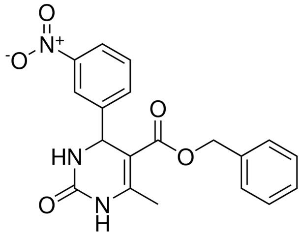 6-ME-4-(3-NITRO-PH)-2-OXO-1,2,3,4-4H-PYRIMIDINE-5-CARBOXYLIC ACID BENZYL ESTER