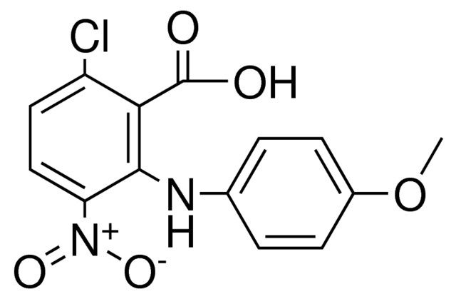 6-CHLORO-2-(4-METHOXY-PHENYLAMINO)-3-NITRO-BENZOIC ACID