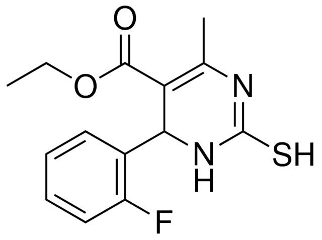 6-(2-F-PH)-2-MERCAPTO-4-ME-1,6-DIHYDRO-PYRIMIDINE-5-CARBOXYLIC ACID ETHYL ESTER