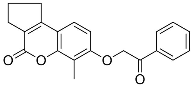 6-METHYL-7-(2-OXO-2-PHENYL-ETHOXY)-2,3-DIHYDRO-1H-CYCLOPENTA(C)CHROMEN-4-ONE