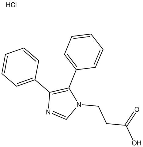 3-(4,5-Diphenyl-1<i>H</i>-imidazol-1-yl)propanoic acid hydrochloride