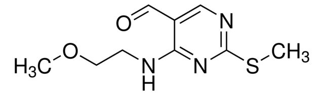 4-[(2-Methoxyethyl)amino]-2-(methylsulfanyl)-5-pyrimidinecarbaldehyde