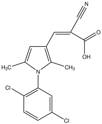 (2<i>Z</i>)-2-Cyano-3-[1-(2,5-dichlorophenyl)-2,5-dimethyl-1<i>H</i>-pyrrol-3-yl]acrylic acid