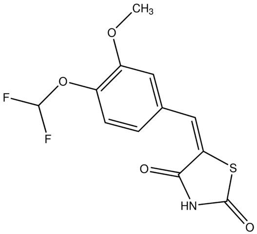 (5<i>E</i>)-5-{[4-(Difluoromethoxy)-3-methoxyPh]methylidene}-1,3-thiazolidine-2,4-dione