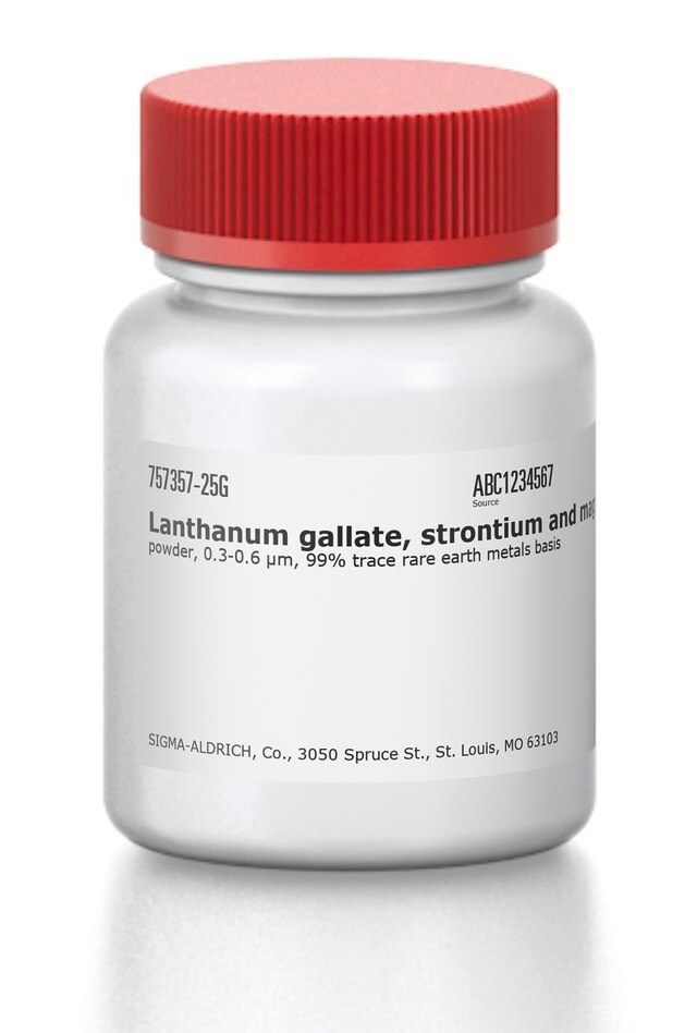 Lanthanum gallate, strontium and magnesium doped