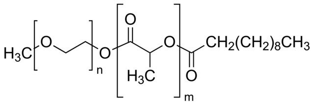 Poly(ethylene glycol) methyl ether-<i>block</i>-poly(<sc>D,L</sc> lactide)-<i>block</i>-decane