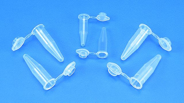 Microcentrifuge tubes with attached lid