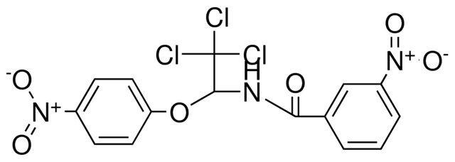 3-NITRO-N-(2,2,2-TRICHLORO-1-(4-NITRO-PHENOXY)-ETHYL)-BENZAMIDE