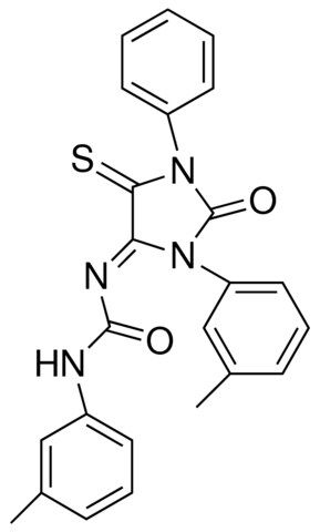 3-PHENYL-1-(M-TOLYL)-5-(M-TOLYLCARBAMOYLIMINO)-4-THIOHYDANTOIN