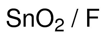 Fluorine doped tin oxide coated glass slide