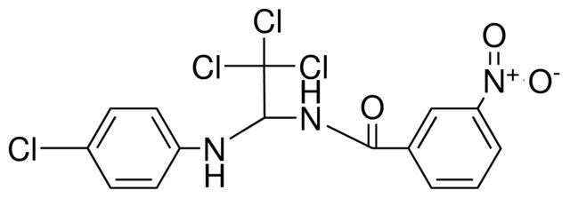 3-NITRO-N-(2,2,2-TRICHLORO-1-(4-CHLORO-PHENYLAMINO)-ETHYL)-BENZAMIDE