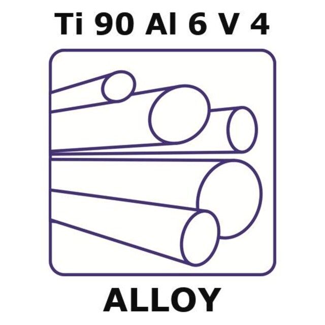 Titanium-aluminum-vanadium alloy, Ti90Al6V4