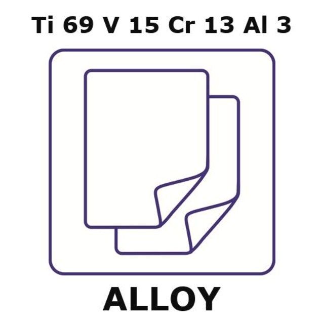 Titanium-vanadium-chromium-aluminum alloy, Ti69V15Cr13Al3