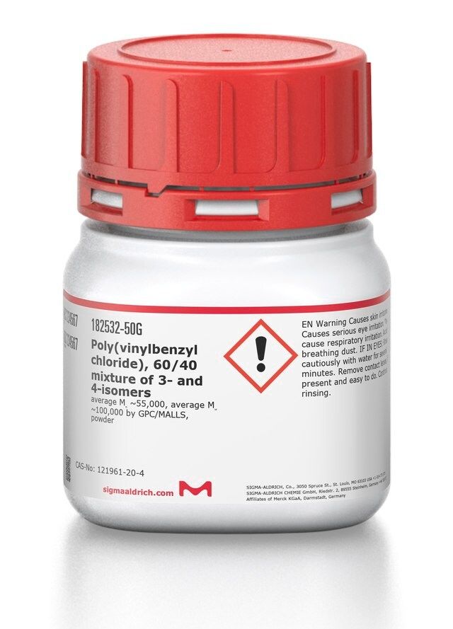 Poly(vinylbenzyl chloride), 60/40 mixture of 3- and 4-isomers