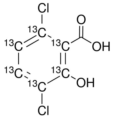 3,6-Dichloro-2-hydroxybenzoic acid-(<i>phenyl</i>-<sup>13</sup>C<sub>6</sub>)