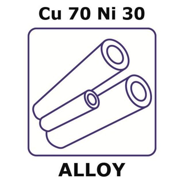 Copper-nickel alloy, Cu70Ni30