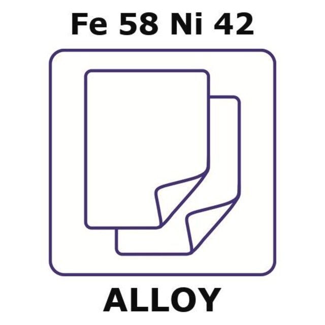 Iron-Nickel alloy, Fe58Ni42