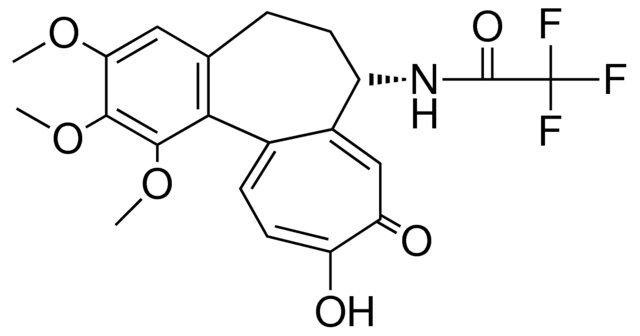 TRIFLUORO-N-(10-HO-TRIMETHOXY-9-OXO-5,6,7,9-4H-BENZO(A)HEPTALEN-7-YL)-ACETAMIDE