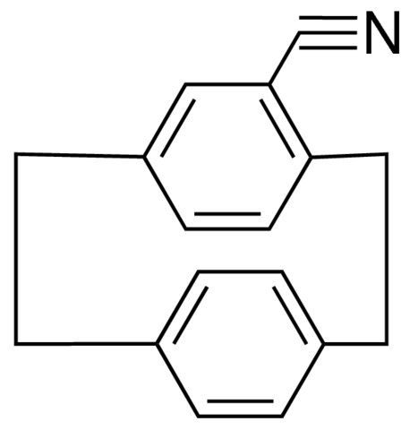 TRICYCLO(8.2.2.2(4,7))HEXADECA-1(13),4,6,10(14),11,15-HEXAENE-5-CARBONITRILE