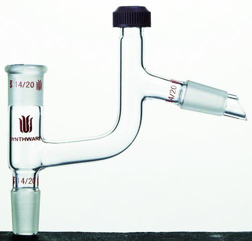 Synthware<sup>TM</sup> Claisen distillation adapter with compression cap thermometer port