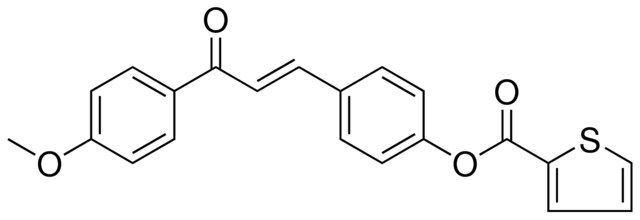 THIOPHENE-2-CARBOXYLIC ACID 4-(3-(4-METHOXY-PHENYL)-3-OXO-PROPENYL)-PHENYL ESTER