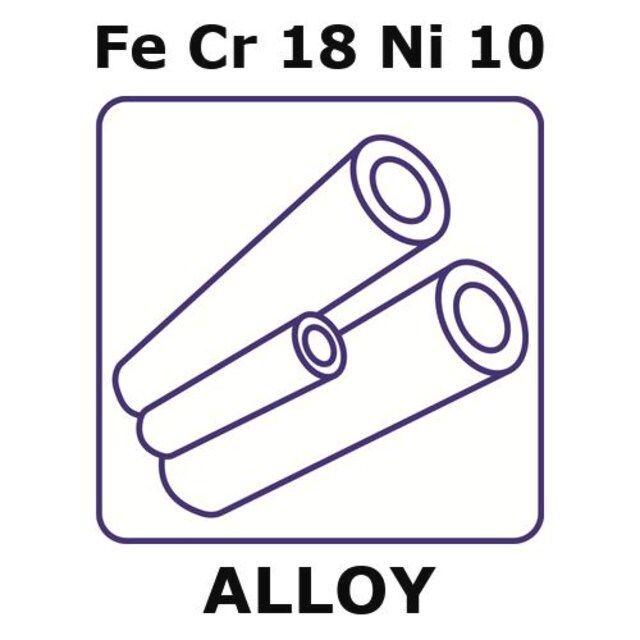 Stainless Steel-AISI 304 alloy, FeCr18Ni10