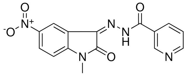 NICOTINIC ACID (1-METHYL-5-NITRO-2-OXO-1,2-DIHYDRO-INDOL-3-YLIDENE)-HYDRAZIDE