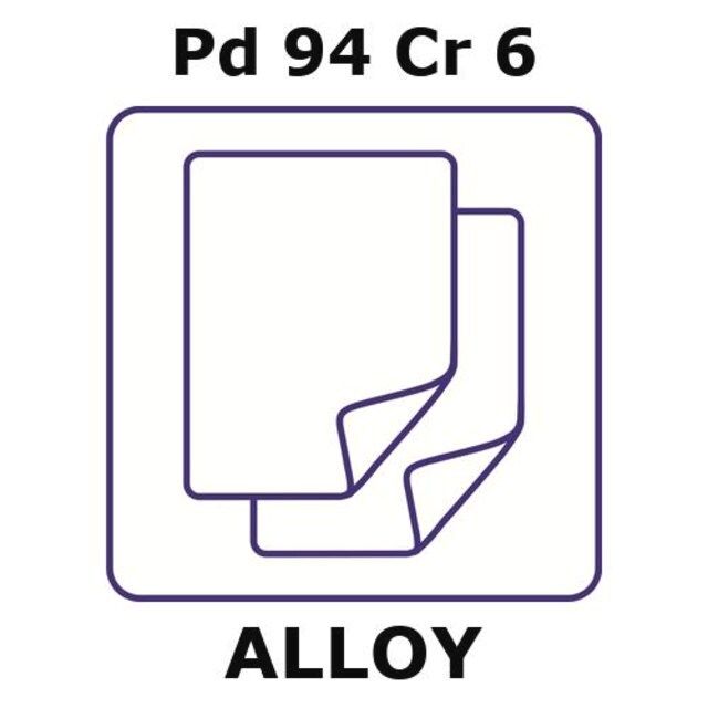 Palladium-chromium alloy, Pd94Cr6